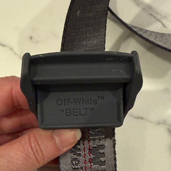 Off-White Industrial Belt in Black and Gray 80” Long - Picture 5 of 6